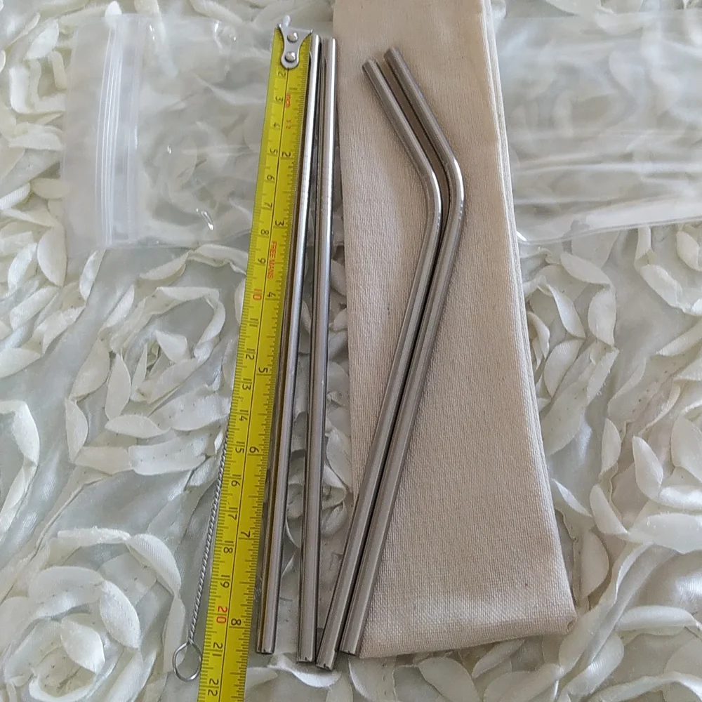 Stainless steel reusable straws - Picture 6 of 6